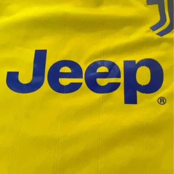 Juventus Jeep yellow men’s soccer jersey size XL blokecore  sporty athlesure - Picture 7 of 7